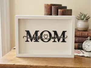 Mom Best Ever Frame Sign – Mother’s Day Decor