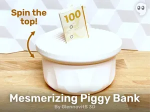 Mesmerizing Piggy Bank (twist/spin/fidget)