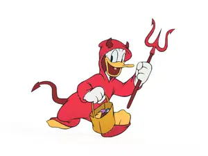 Donald Duck Halloween Wall Art