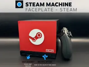 Steam Machine Faceplate - With Steam Logo