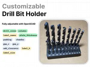 Customizable Drill Bit Stand