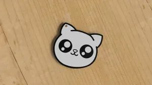 Cute cat keychain