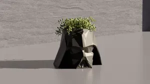 Darth Vader Low Poly - Star Wars Pot Plant