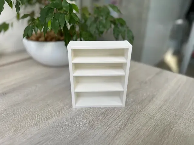 Modern Mini Shoe Rack | Doll Shelf (1:6 Scale) — Image 4 of 7