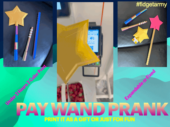 Collapsible / Extendable Magic Pay Wand Prank
