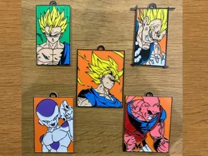 Décorations Noël guirlande Dragon Ball 2D Art