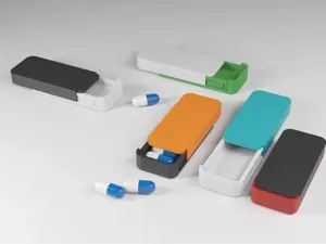 Mini slide box pills