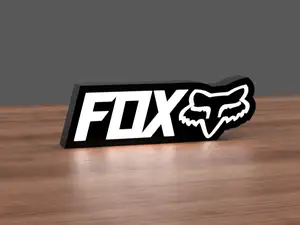Fox Racing logo lightbox LED lamp