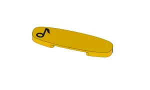 Action Bricks for Duplo Train Tracks - Yellow - Sound