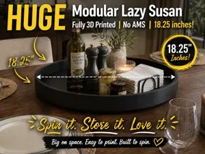 HUGE 463mm Lazy Susan | Snap-Fit Turntable