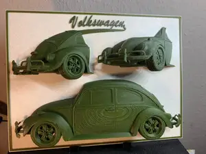 Volkswagen VW Käfer sectional model as picture 3D