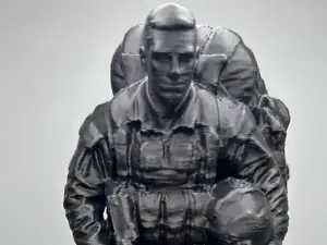 Modern Paratrooper Miniature - 3D Printed Figure