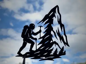 To the Summit – 2D Climber Silhouette