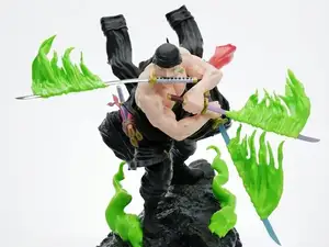《航海王》罗罗亚·佐罗(Roronoa Zoro)手办——三刀流犀利战损版