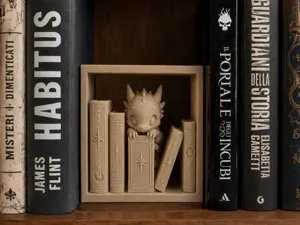 Dragon Book Nook Fantasy Bookshelf Decor