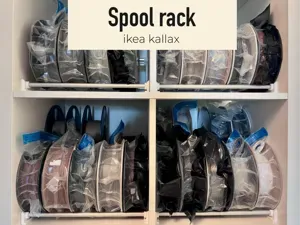 Filament Spool Holder IKEA Kallax – Organizer rack