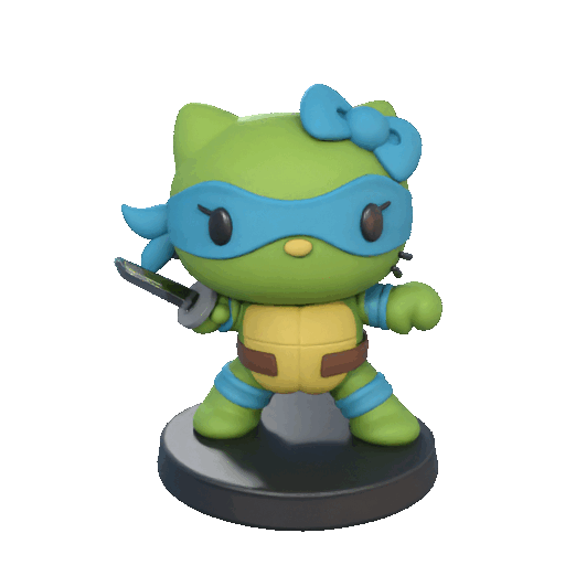 hello kitty teenage mutant ninja turtles Leonardo