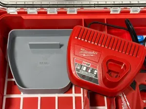 Gridfinity Tray for Milwaukee M12 Battery Charger