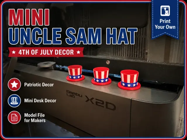 Mini Uncle Sam Hat – 4th of July Decor