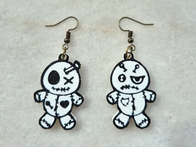 Halloween Doll MultiColor Earrings