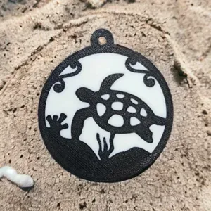 Turtle silhouette wall art