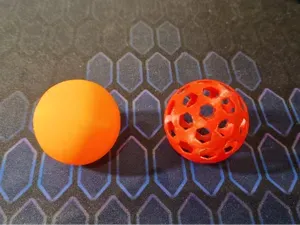 Classic and airless ping pong ball
