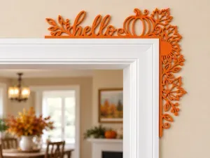 Hello Pumpkin Door Corner – Autumn Decor