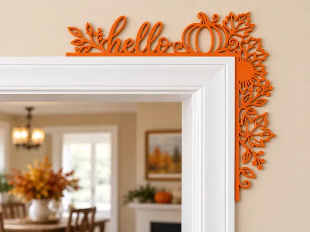 Hello Pumpkin Door Corner – Autumn Decor