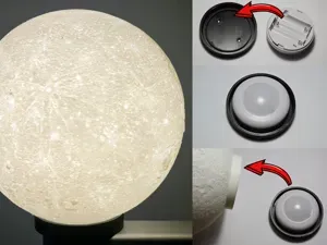 Moon Globe for RGBW LED Puck Lights KC007