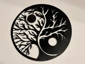 Yin & Yang tree 2D Wall Art