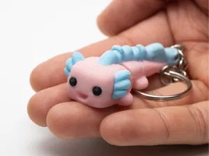 Tiny Axolotl - Articulated & Keychain