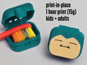 Pocket Monster Toothbrush Case – Snorlax Edition