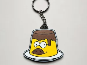 Flanders-style pudding keychain