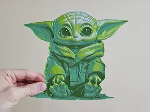 Star Wars (Inspired) "Baby Yoda Jedi Training" HueForge Grogu