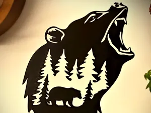 Bear wall art