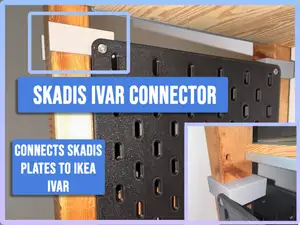 IKEA SKADIS TO IVAR CONNECTOR