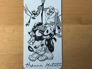 lion king bookmark