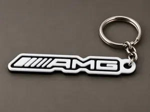 Mercedes AMG Keychain – Two-Color Logo
