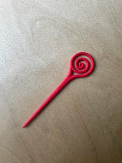 Fermaglio per capelli con spirale 3D — Фото 2 из 2