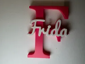 3D Name Sign - Frida