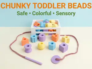 Chunky toddler beads