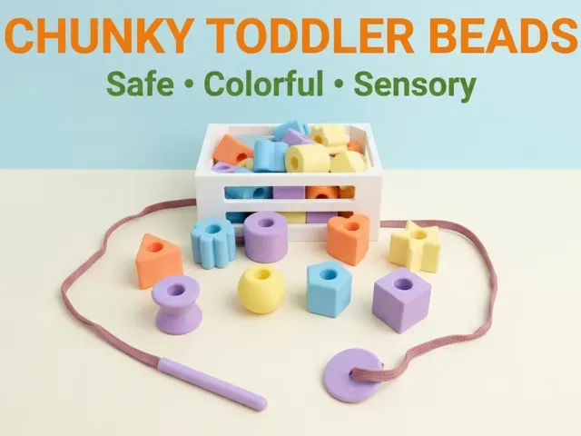 Chunky toddler beads