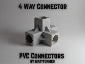 PVC 4 Way Connector (All Sizes)