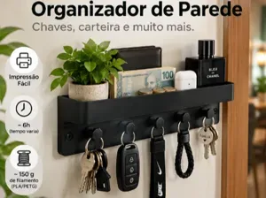 AIO Wall Mounted Key Holder & Entryway Organizer