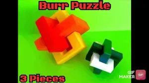 Burr Puzzle - 3 Pieces
