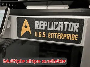 Star Trek Replicator | 3D Printer Label/Sign