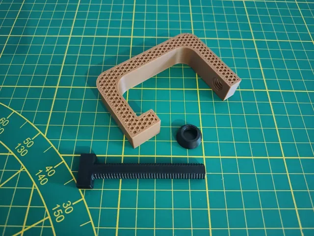 C-Clamp 4 sizes 17mmx(20-80)mm Honeycomb pattern — Фото 3 из 4