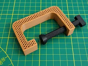 C-Clamp 4 sizes 17mmx(20-80)mm Honeycomb pattern