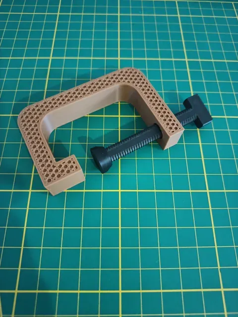 C-Clamp 4 sizes 17mmx(20-80)mm Honeycomb pattern — Фото 2 из 4