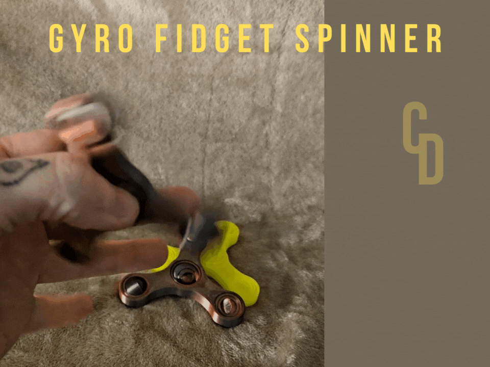 Gyro Fidget Spinner (print in place)